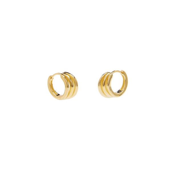  Pico Copenhagen - Billie Hoops - Guldbelagt
