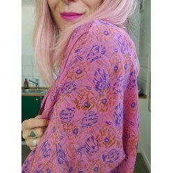 Relove And Roses - Kimono Kjole Nelly - Pink