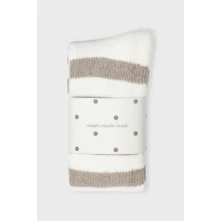 Moshi Moshi Mind -Polar Socks - Ecru/Taupe