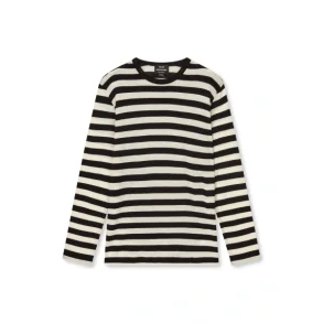Mads N�rgaard - Midi Rib Tobias Tee - Black/White