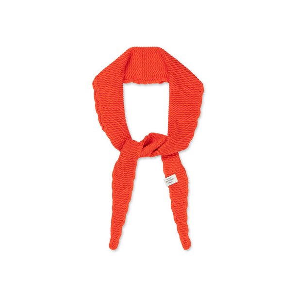 Mads Nrgaard -Trklde Crochet Momo Scarf - Madarin Red