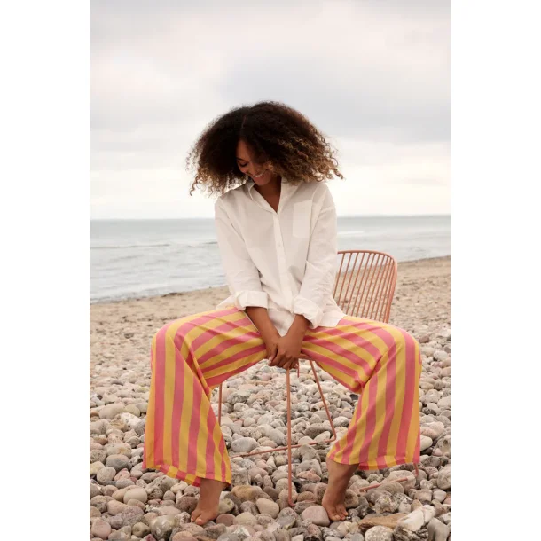 Moshi Moshi Mind - Sea Pants Silky Stripe - Rose/Yellow