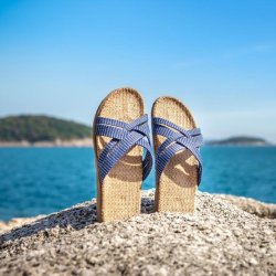 Shangies - Sandaler - Blue Stripe