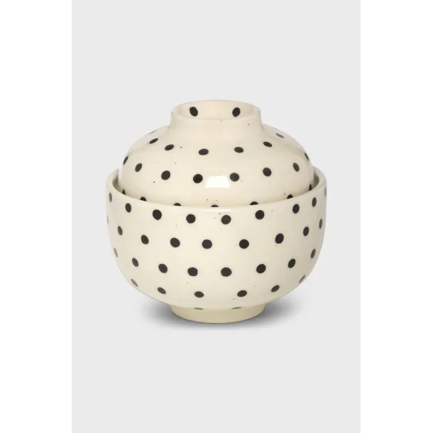 Moshi Moshi Mind - Signature Bowl - Black Dots
