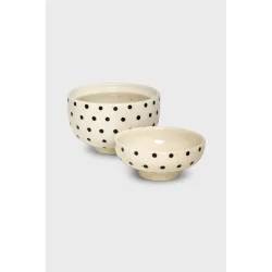 Moshi Moshi Mind - Signature Bowl - Black Dots