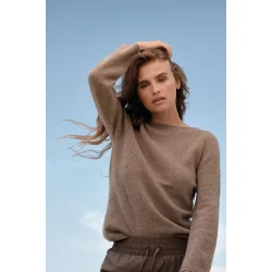 Moshi Moshi Mind - Strik - Sincere Knit O-neck - Taupe