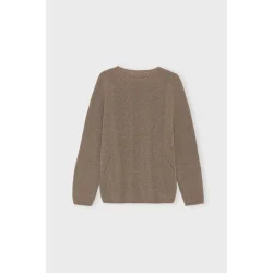Moshi Moshi Mind - Strik - Sincere Knit O-neck - Taupe