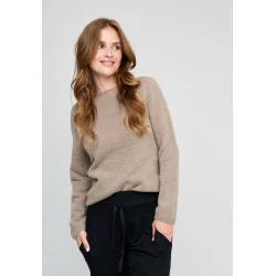 Moshi Moshi Mind - Strik - Sincere Knit O-neck - Taupe