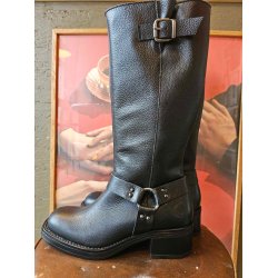 Ca'shott Copenhagen - Casrikke Tall Biker Boot Leather - Black