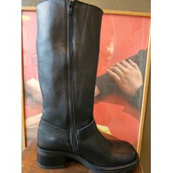 Ca'shott Copenhagen - Casrikke Tall Biker Boot Leather - Black