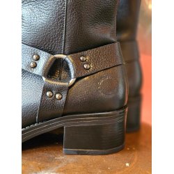 Ca'shott Copenhagen - Casrikke Tall Biker Boot Leather - Black