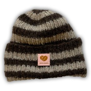 Coffee Beanies - Sky Beanie - Hue - Stribet Brun