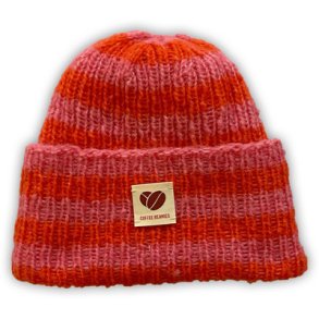 Coffee Beanies - Sky Beanie - Hue - Stribet R�d
