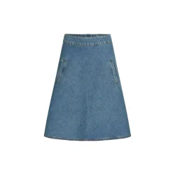 Mads Nrgaard - Denim Nederdel - Organic Blue Stelly Skirt - Vintage Blue