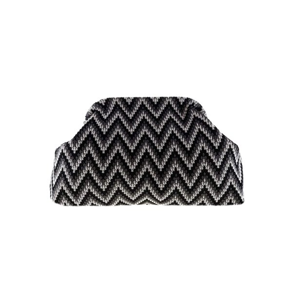 By St�r - Alba Zig Zag Clutch - Sort/ Gr�