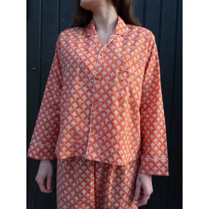 Craft Sisters - Pyjamas Blockprint - Tangerine