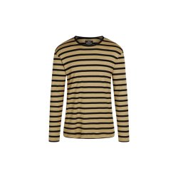 Mads Nrgaard - T-shirt- Trio Rib Tobias, Long, Kelp/Black