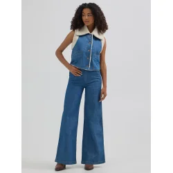 Wrangler - Trousers High Rise - Original Rinse