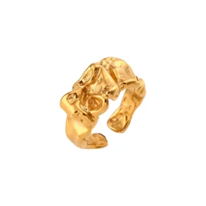 By Str - Ring Ava - Forgyldt