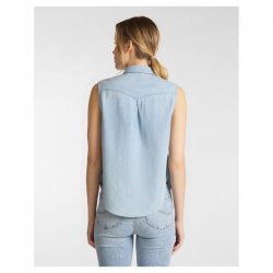 Lee - Sleeveless Shirt - Sterling Blue