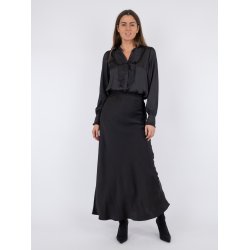 Neo Noir - Nederdel - Vicky Heavy Sateen Skirt - Black