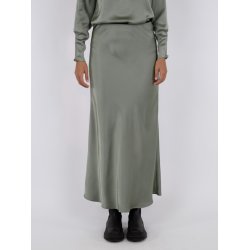 Neo Noir - Nederdel - Vicky Heavy Sateen Skirt - Smoke Green