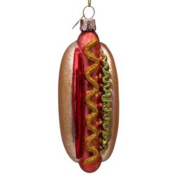 Vondels-  Julekugle Hotdog  H12cm