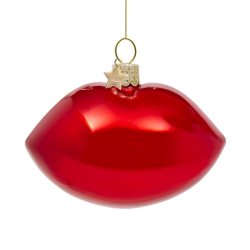 Vondels - Julekugle - Sensual Lips - Red H7.5cm