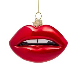 Vondels - Julekugle - Sensual Lips - Red H7.5cm