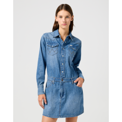 Wrangler - Kjole Denim Dress - Ultra Marine