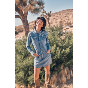 Wrangler - Kjole Denim Dress - Ultra Marine