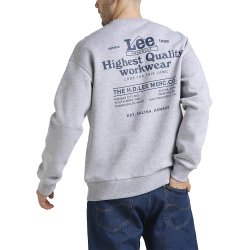 Lee - Workwear Sweatshirt - Grey Mele 