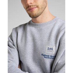 Lee - Workwear Sweatshirt - Grey Mele 