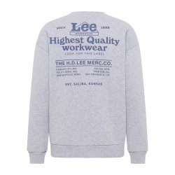 Lee - Workwear Sweatshirt - Grey Mele 