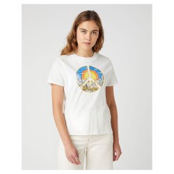 Wrangler- T-Shirt High Rib Regular - White Worn 