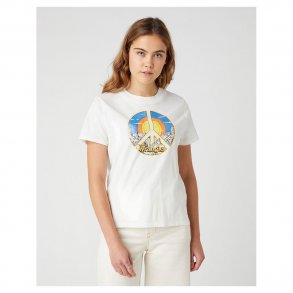 Wrangler- T-Shirt High Rib Regular - White Worn 