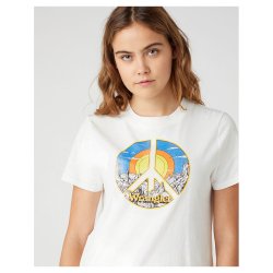 Wrangler- T-Shirt High Rib Regular - White Worn 