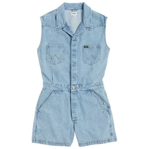 Wrangler - Playsuit - Worn Indigo