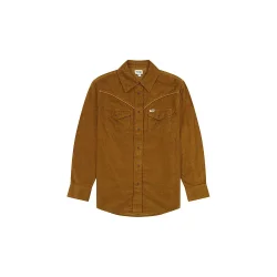Wrangler - Skjorte Western Cord Shirt - Monks Robe