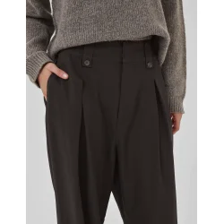 My Essential Wardrobe - Bukser - Disa High Wide Pant - Espresso