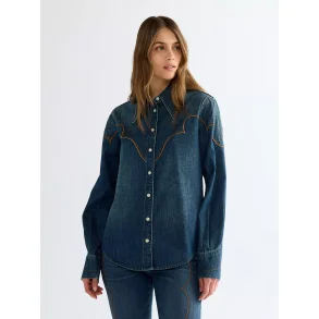 Wrangler - Skjorte - Yoke shirt Saloon Shadow