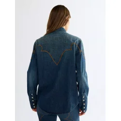 Wrangler - Skjorte - Yoke shirt Saloon Shadow