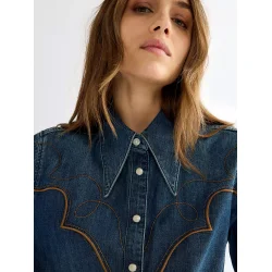 Wrangler - Skjorte - Yoke shirt Saloon Shadow